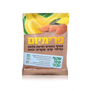 פרימיום - חטיף בוטנים במילוי קרם שקדים בננה- שקוף 30 גרם